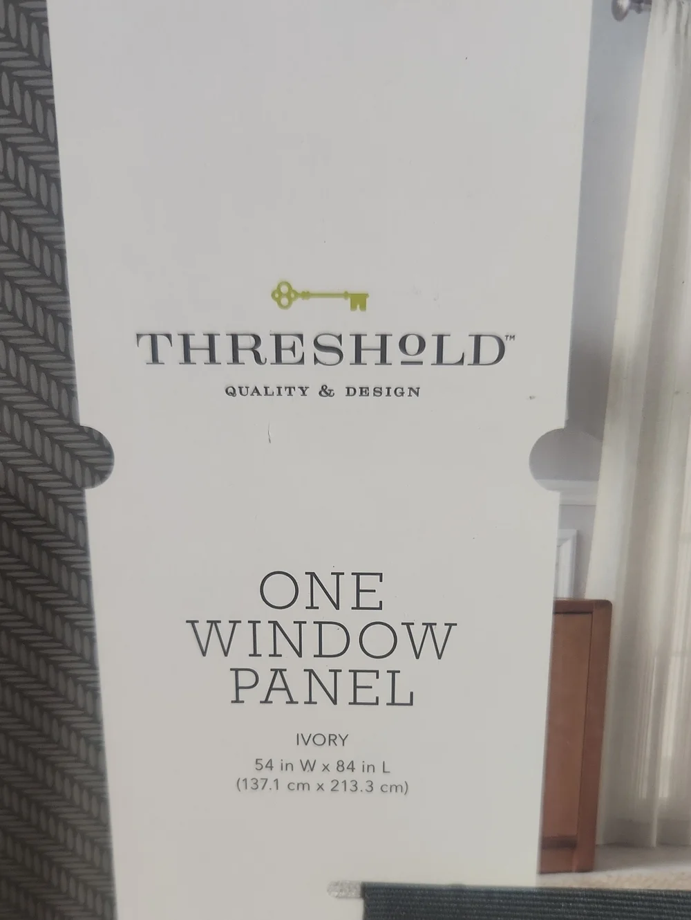 Threshold ONE PANEL ivory Curtain
